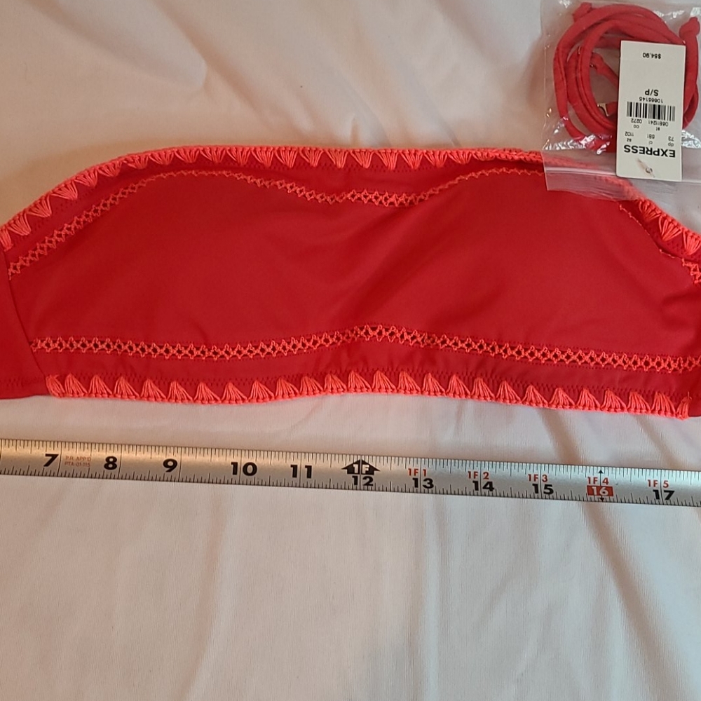 NWT Express Coral Color Bikini Top